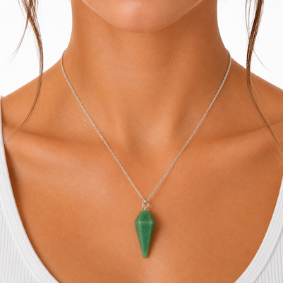 Green Aventurine Pendulum Necklace